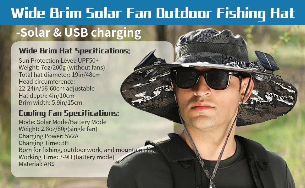 Solar Fan Hat