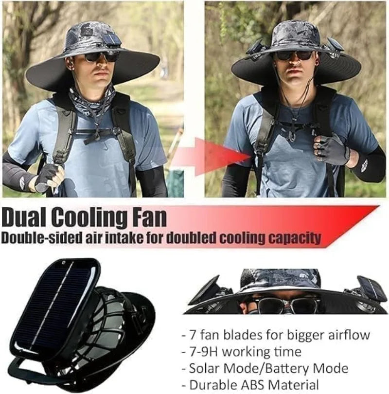 Solar Fan Hat